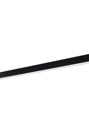 Aanbieding Nova Luce Gent - lineair verlichtingsprofiel - 120 x 3,8 x 7 cm - 40W LED incl. - zwart - witte lichtkleur