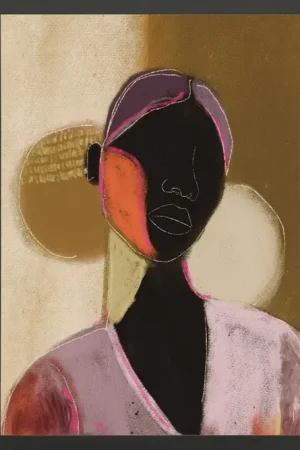 Art Print Silhouette Lady Exclusief