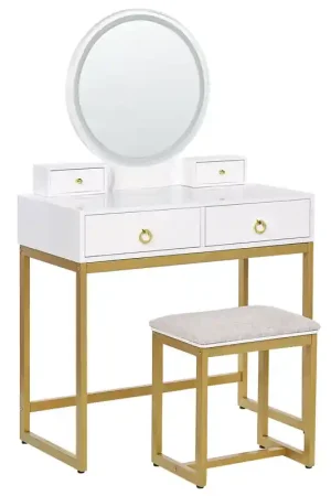 AUXON - Kaptafel - Wit - MDF Origineel