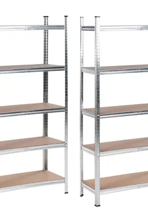 Authentiek XITTA  - Stellingkast set van 2 - Zilver - Staal