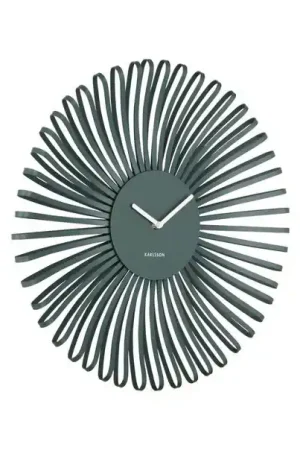Ambachtelijk Karlsson - Wandklok Polo - Jungle groen- Ø48cm
