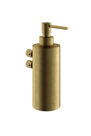 Weekendaanbieding Hotbath Archie zeepdispenser wandmontage messing geborsteld PVD