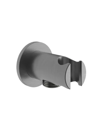 Actieprijs Hotbath Archie handdouche houder met wateraansluiting gunmetal geborsteld PVD