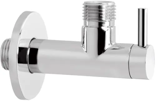 Beste Prijs HotBath Pal hoekstopkraan rond met filter 1/2" Geborsteld Messing PVD P2002BBP