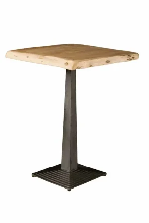 Professioneel Tower living Bistro Tree-trunk bar table 80x80x105 - top 6