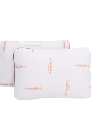 Flitsaanbieding Traagschuim Hoofdkussen met 3D-rand - Koper - Zydante Swisstech® - 40x60 cm