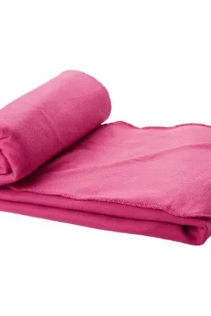 Fleece deken of plaid - bank/bed - roze - 150 x 120 cm - Plaids Nieuwe Collectie