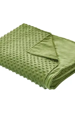 CALLISTO - Verzwaringsdeken hoes - Groen - 120 x 180 cm - Polyester Garantie Inbegrepen