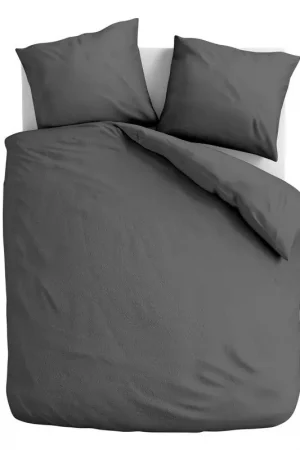 100% Katoen Dekbedovertrekset Antraciet- 240x220+2*60x70 cm Shop Nu